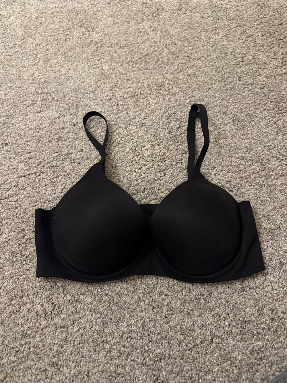 Smoothez by Aerie Plunge Black Seamless Bra 36C NEW